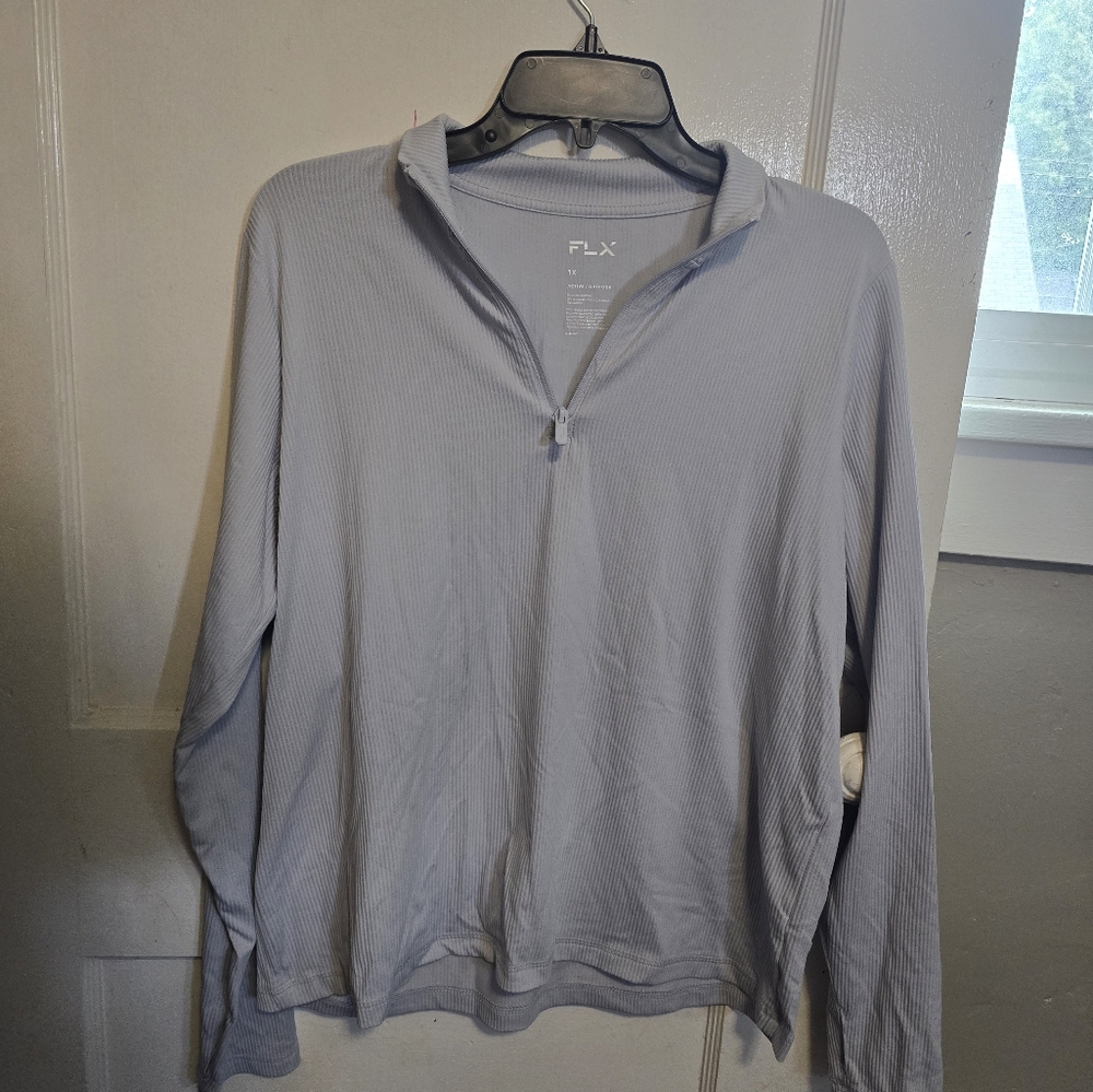 LIGHT GREY QUARTER ZIP